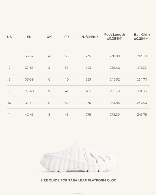 fehér JW PEI tara levél platform klumpa 2B82325