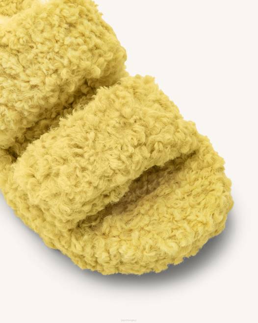 sárga JW PEI lexi műszőrme platformszandál 2B82317