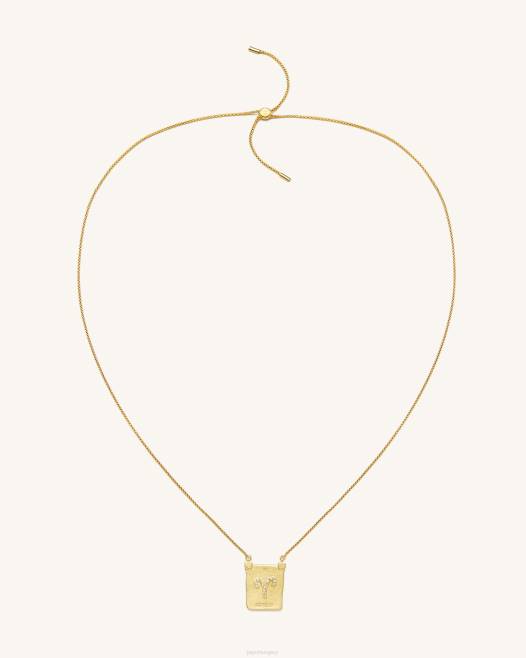 18 karátos aranyozott JW PEI zodiákus medál nyaklánc 2B82402