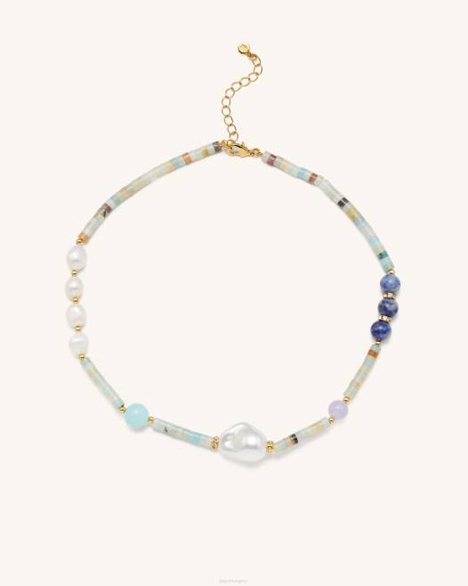 amazonit JW PEI több gyöngyös nyaklánc 2B82404