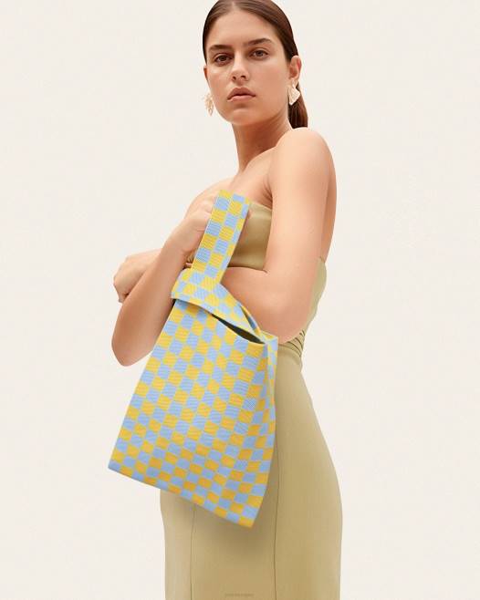 jég és sárga JW PEI shea sakktáblás kötött táska 2B82242