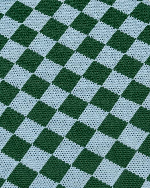 sötétzöld és jég JW PEI shea sakktáblás kötött táska 2B82243