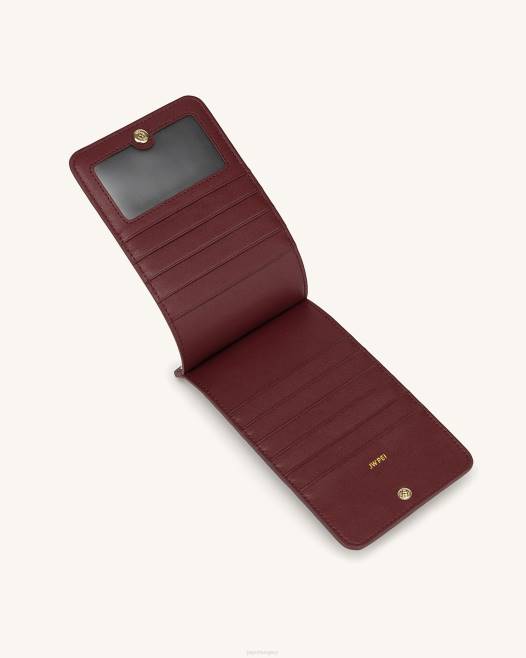 bordó szemcsés vegán bőr JW PEI quinn telefontáska 2B82214