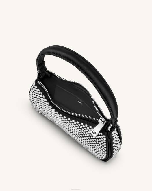 fekete JW PEI eva mesterséges kristály mini válltáska 2B82126