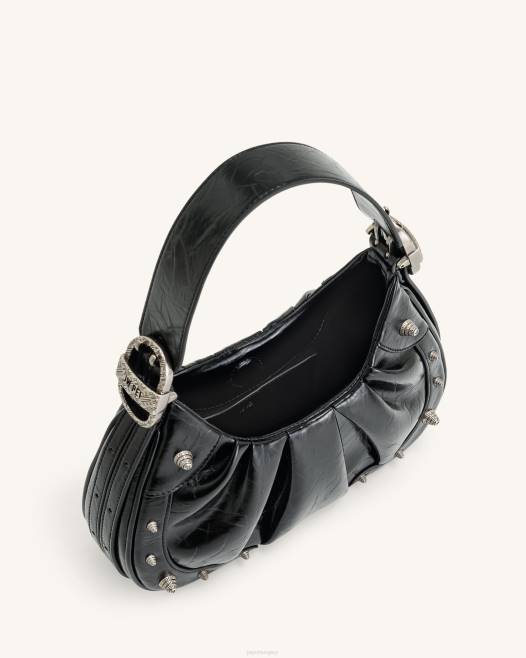 fekete JW PEI gabbi összetört dörzsölt hobo kézitáska 2B82167