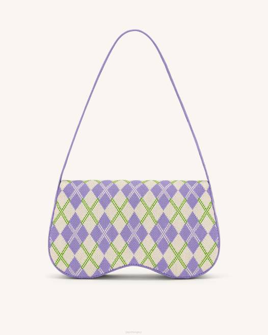 lila és elefántcsont és lime JW PEI becci kötött válltáska 2B82152