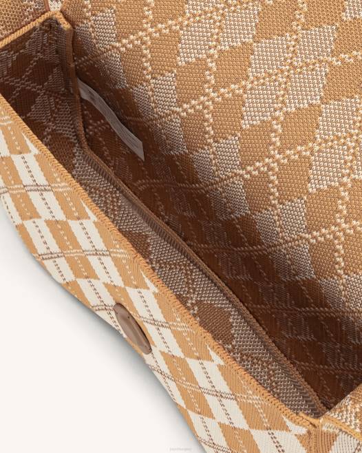 narancs és elefántcsont és barna JW PEI becci kötött válltáska 2B82153