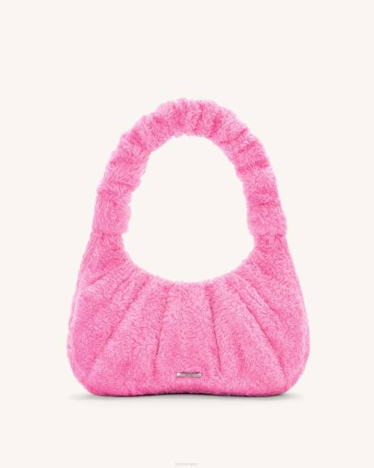 rózsaszín JW PEI gabi frottír ruched hobo kézitáska 2B82125