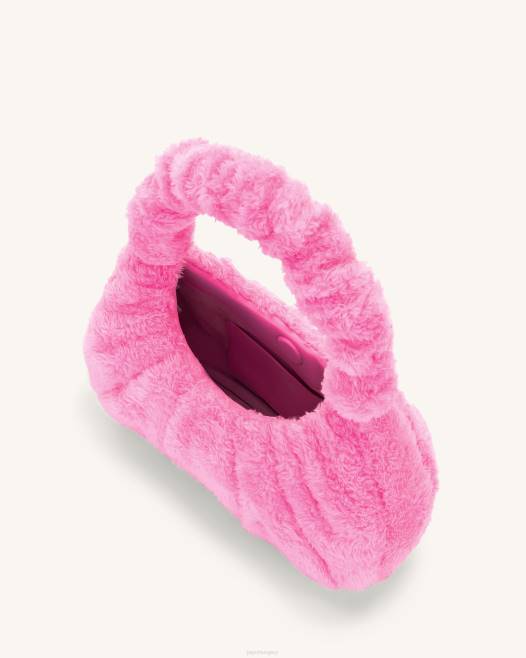 rózsaszín JW PEI gabi frottír ruched hobo kézitáska 2B82125