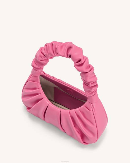 rózsaszín JW PEI gabi ruched hobo kézitáska 2B8256