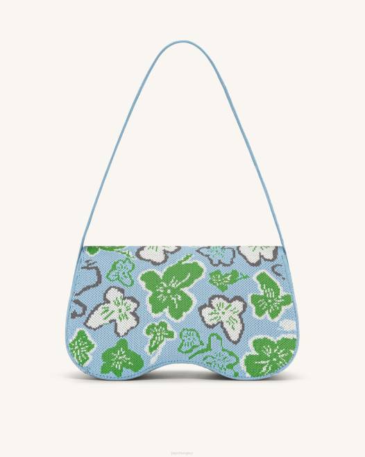 virág kollekció - jég és zöld, fehér és szürke JW PEI becci kötött válltáska 2B82148